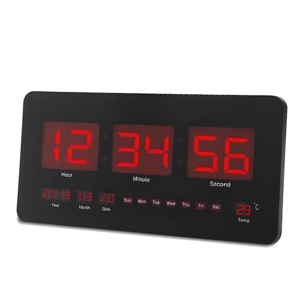 Modern Digital Clock with LED Display and Features