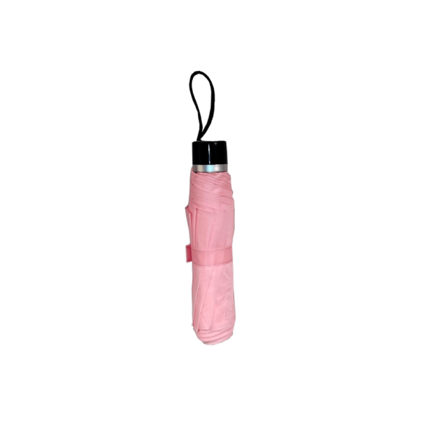 Compact Foldable Pink Umbrella for All-Weather Durability