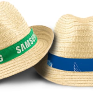 Stylish Straw Hat with Branded Band
