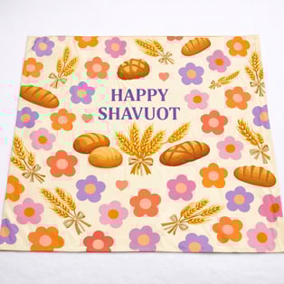 שמיכת פיקניק עם מיתוג צבעוני מלא גודל 140X140