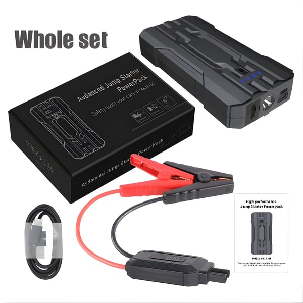 מטען עוצמתי 8000 MAH רב תכליתי לרכב ולמכשירים ניידים