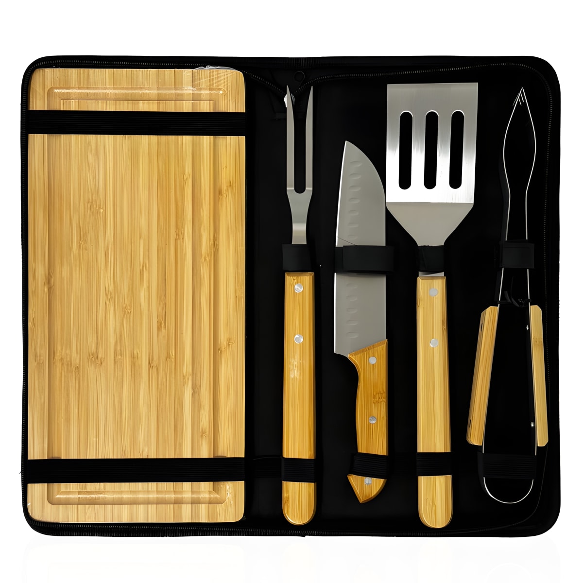 מערכת כלים מפוארת למנגל עם בוצ'ר במבו