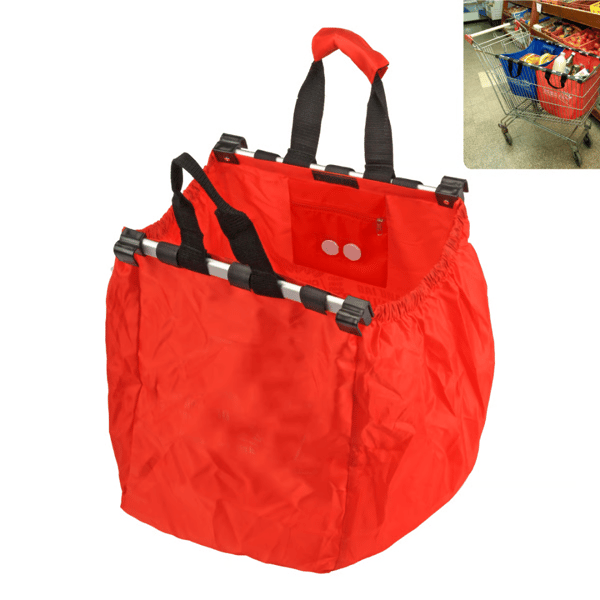 Eco-Friendly Shopping Basket with Aluminum Handle