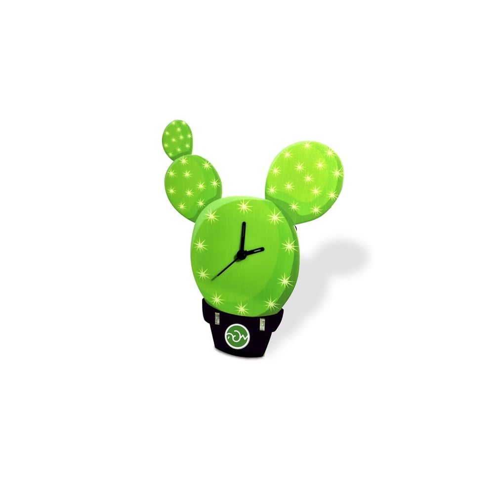 שעון שולחני דגם קקטוס – עיצוב ייחודי לבית או למשרד