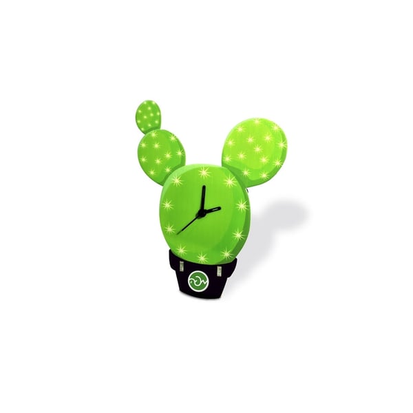 Cactus Design Desktop Clock – Unique Home or Office Decor
