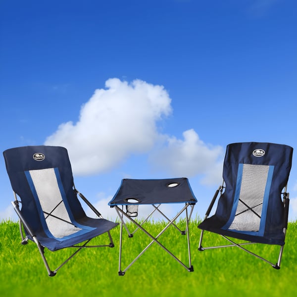 סט קמפינג La Playa - 2 כיסאות ושולחן מבית Go Nature