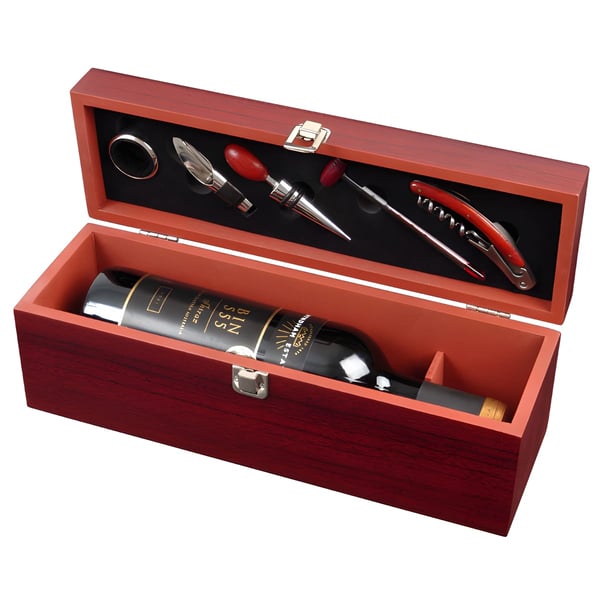 מארז עץ שירז יוקרתי ליין עם סט 5 חלקים