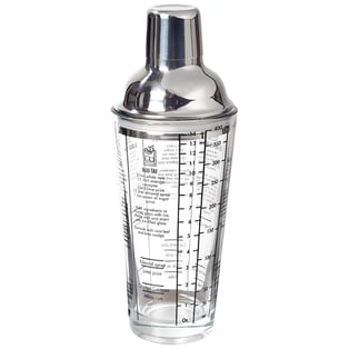 שייקר קוקטיילים מזכוכית עם מתכונים מרהיבים