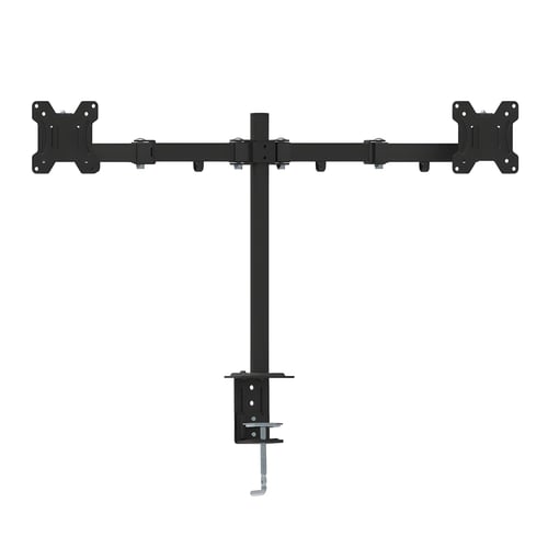 מתקן מתקפל לשני מסכי מחשב עם יכולת התאמה אישית