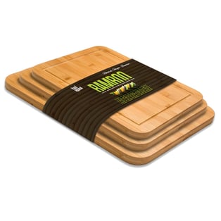 סט 3 קרשי חיתוך אנטיבקטיאליים מבמבוק לבישול מושלם