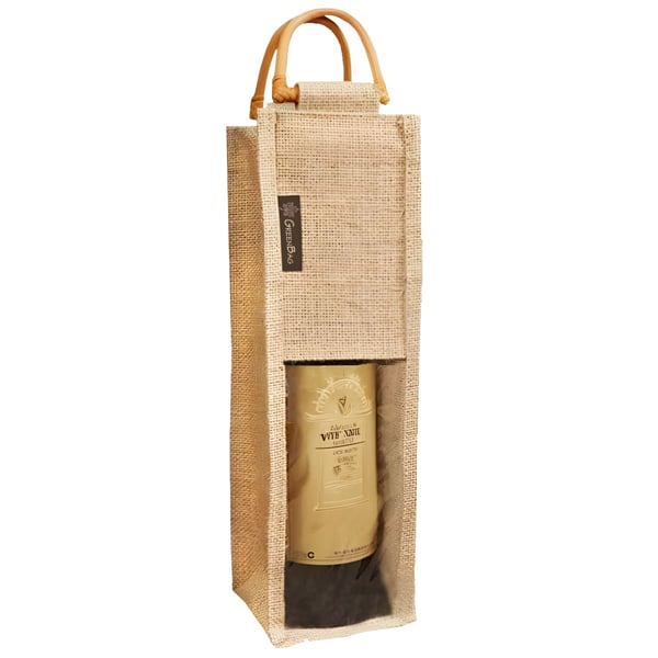 Eco-Friendly Jute Bag for Wine Bottles