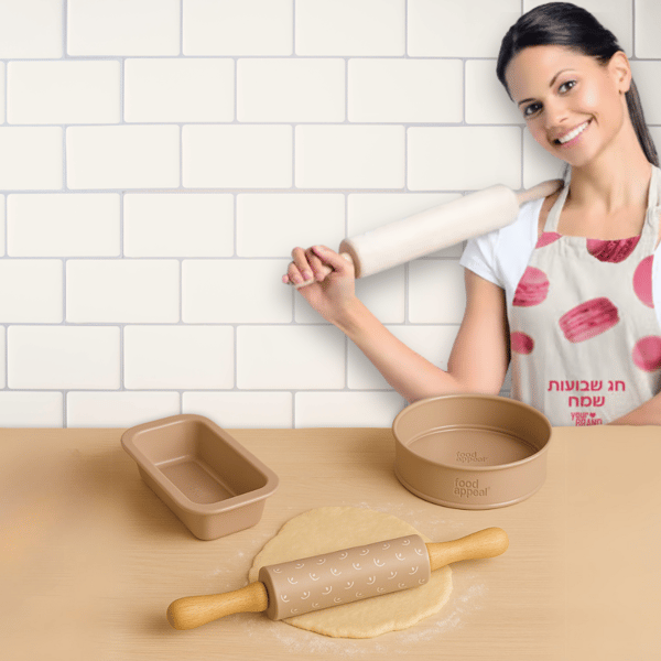 Holiday Baking Gift Set – Includes All-Over Printed Apron & Baking Kit