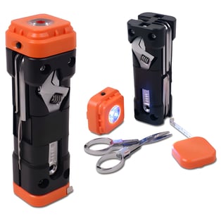 Modular Multi-Tool with Magnetic Flashlight