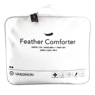 שמיכת נוצות אווז יחיד מלטפת ורדינון 150/200