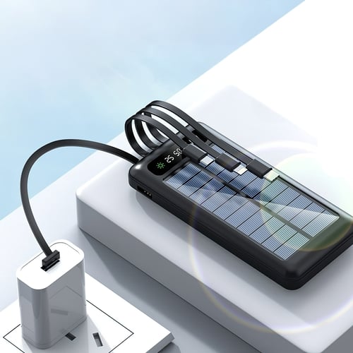 מטען נייד סולארי חזק במיוחד עם פאנל סולארי