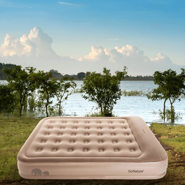 GoNature Queen Size Airbed with Built-in Pump