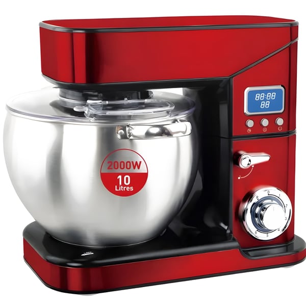 Professional Red 10-Liter Digital Mixer