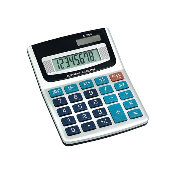 Compact Classic Desktop Calculator with Enlarged Display