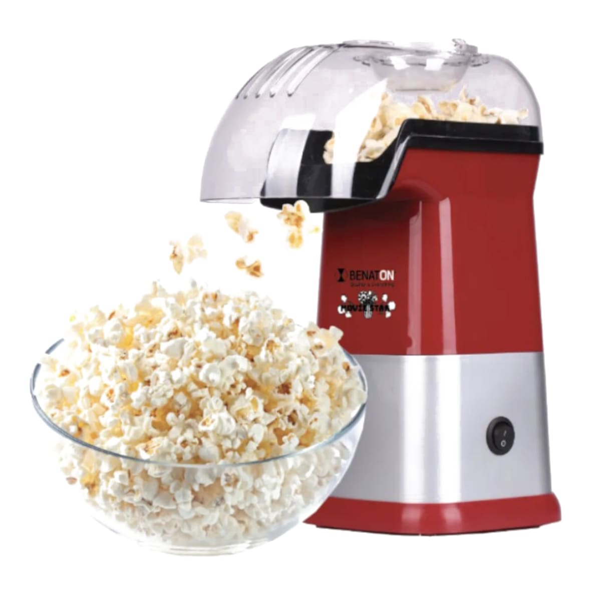 מכונת פופקורן אורירית ללא שמן בעוצמה 1200W מבית BENATON