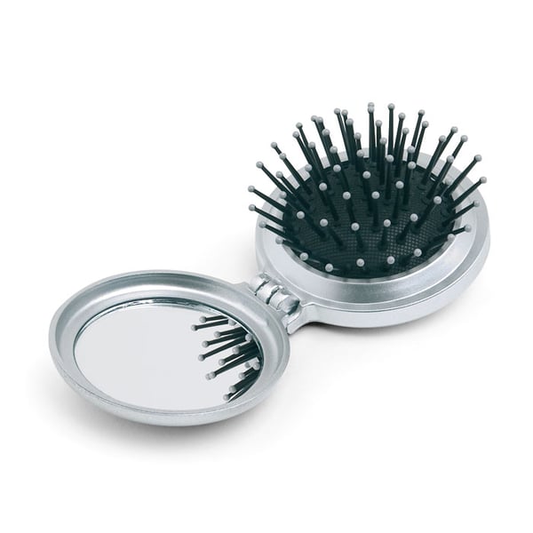 Elegant Foldable Hair Brush and Mirror