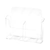 Transparent A4 Catalog Stand with Two Compartments – Talin Model