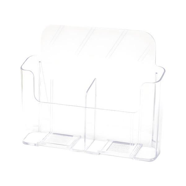 Transparent A4 Catalog Stand with Two Compartments – Talin Model