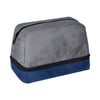 תיק כלי רחצה עם שני תאים - כחול