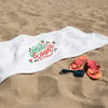 Luxurious Beach Towel with Colorful Print, Size 70/140