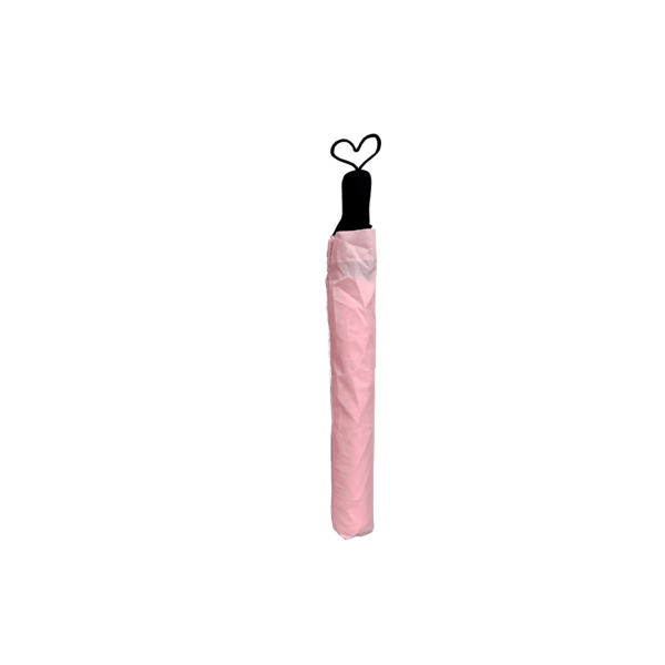 Compact Pink Folding Umbrella for Easy Storage