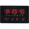 שעון קיר | שולחן דיגיטלי תאריכון מד מעלות שחור