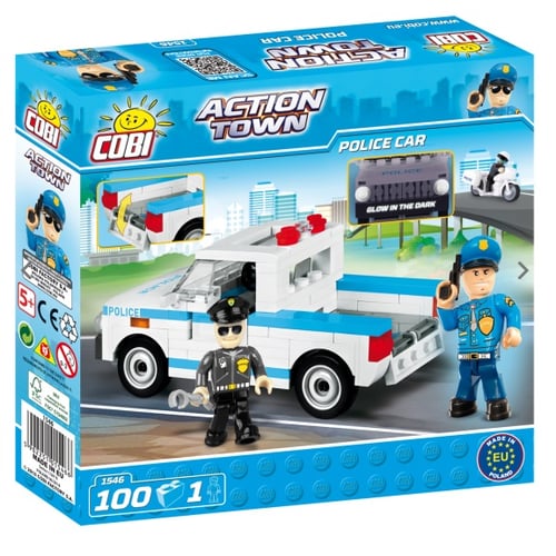 משחק הרכבה יצירתי - בניית ניידת משטרה