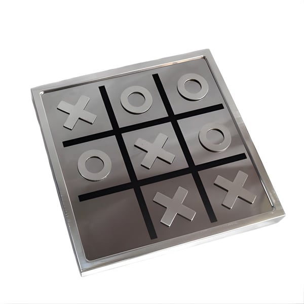 Aluminum Tic-Tac-Toe Game – Elegant and Durable Design