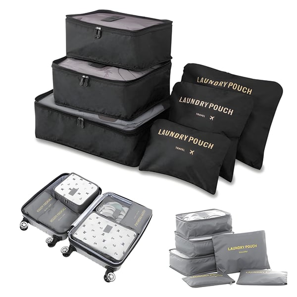 סט ארגוניות נסיעות למזוודה - טרקלין, 6 חלקים