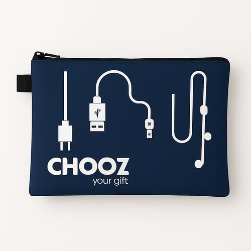 נרתיק איכותי לכל מטרה - לכבלים, כלי כתיבה ועוד הדפס צבעוני מלא