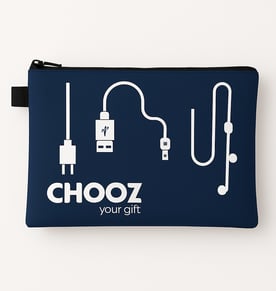 נרתיק איכותי לכל מטרה - לכבלים, כלי כתיבה ועוד הדפס צבעוני מלא