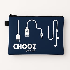 נרתיק איכותי לכל מטרה - לכבלים, כלי כתיבה ועוד הדפס צבעוני מלא