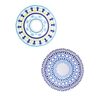 מגבת חוף עגולה עם תיק נשיאה מעוצב - קוטר 150 ס"מ