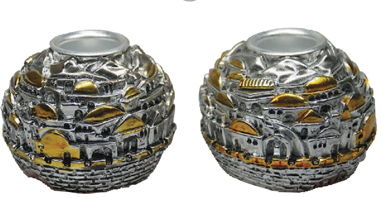 פמוטים בצורת ירושלים העתיקה - מתנה עסקית עם נגיעה ייחודית