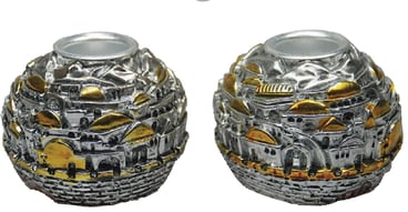 פמוטים בצורת ירושלים העתיקה - מתנה עסקית עם נגיעה ייחודית