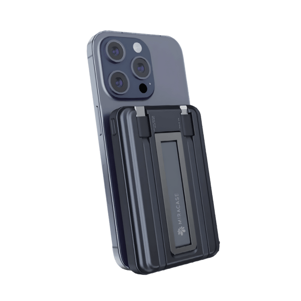 Magnetic Backup Battery 10,000mAh with Cables & Stand by MIRACASE