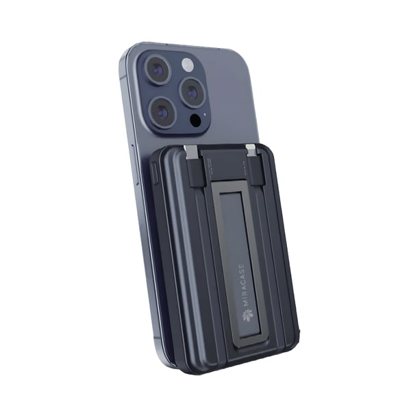 Magnetic Backup Battery 10,000mAh with Cables & Stand by MIRACASE