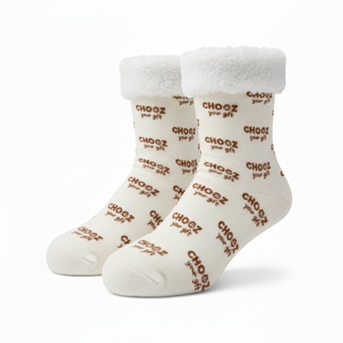 גרביים דו שכבתיות חמימות מבד דמוי צמר ודמוי כותנה במידה אחת