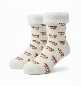 גרביים דו שכבתיות חמימות מבד דמוי צמר ודמוי כותנה במידה אחת