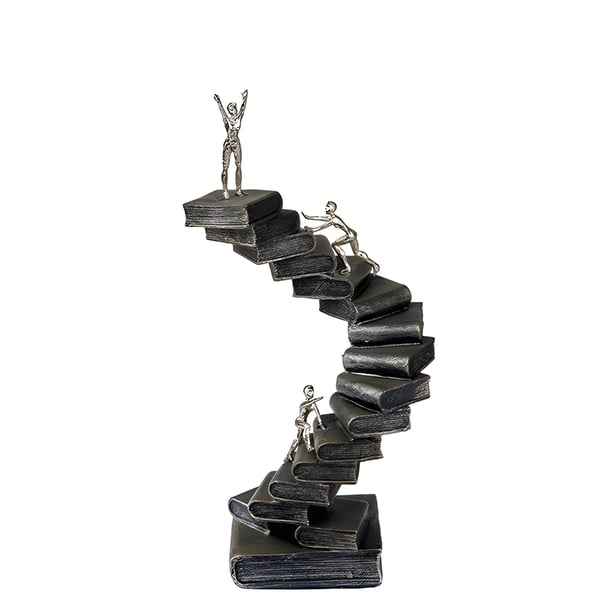 Unique Artistic Sculpture 'Strive and Succeed' - 30 cm Height