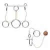 Metal and Wood Brain Teasers with Cotton Cord - Set of 2