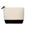 Cotton Cosmetic Bag with Colorful Bottom