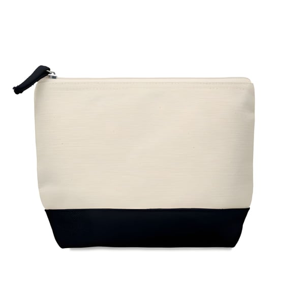 Cotton Cosmetic Bag with Colorful Bottom
