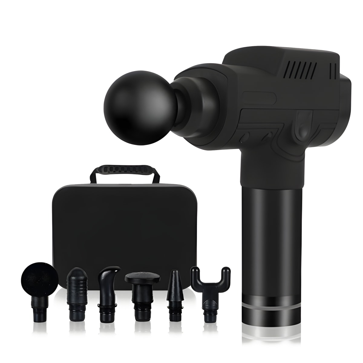 אקדח עיסוי CARBON מקצועי עם מנוע BRUSHLESS וכפתורים טאצ'