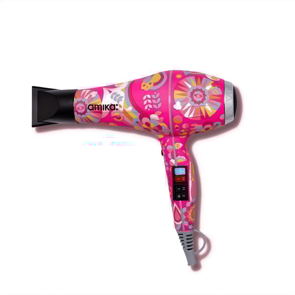 מייבש שיער עוצמתי 2300W בצבע ורוד נאון מסדרת Power Cloud של AMIKA