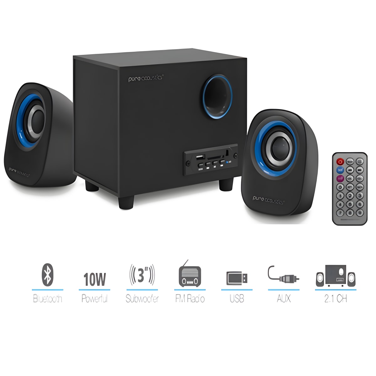 מערכת רמקולים אלחוטית עם סאבוופר עוצמתי